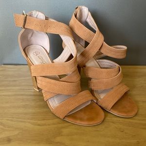 Tan Heel Sandals